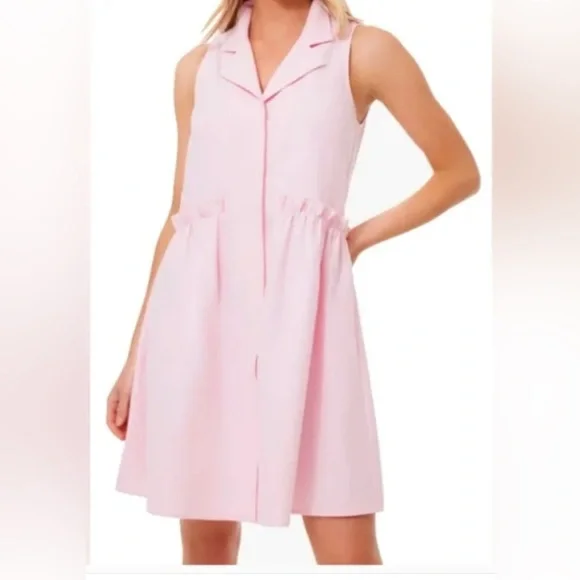 NWT Tuckernuck Royal Shirtdress in Oxford Pink - Picture 1 of 8